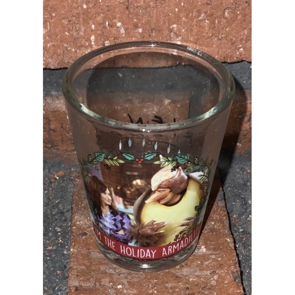 Friends TV Show Holiday‎ Armadillo Shot Glass Ross Rachel Christmas Hanukkah